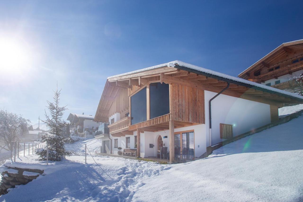 "Chalet Bergzeit" Ferienhaus Mit Sauna & Wellness Fuegenberg Buitenkant foto